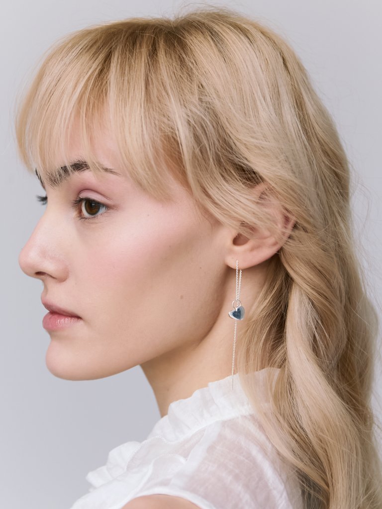 Kolczyki z serduszkami Threader