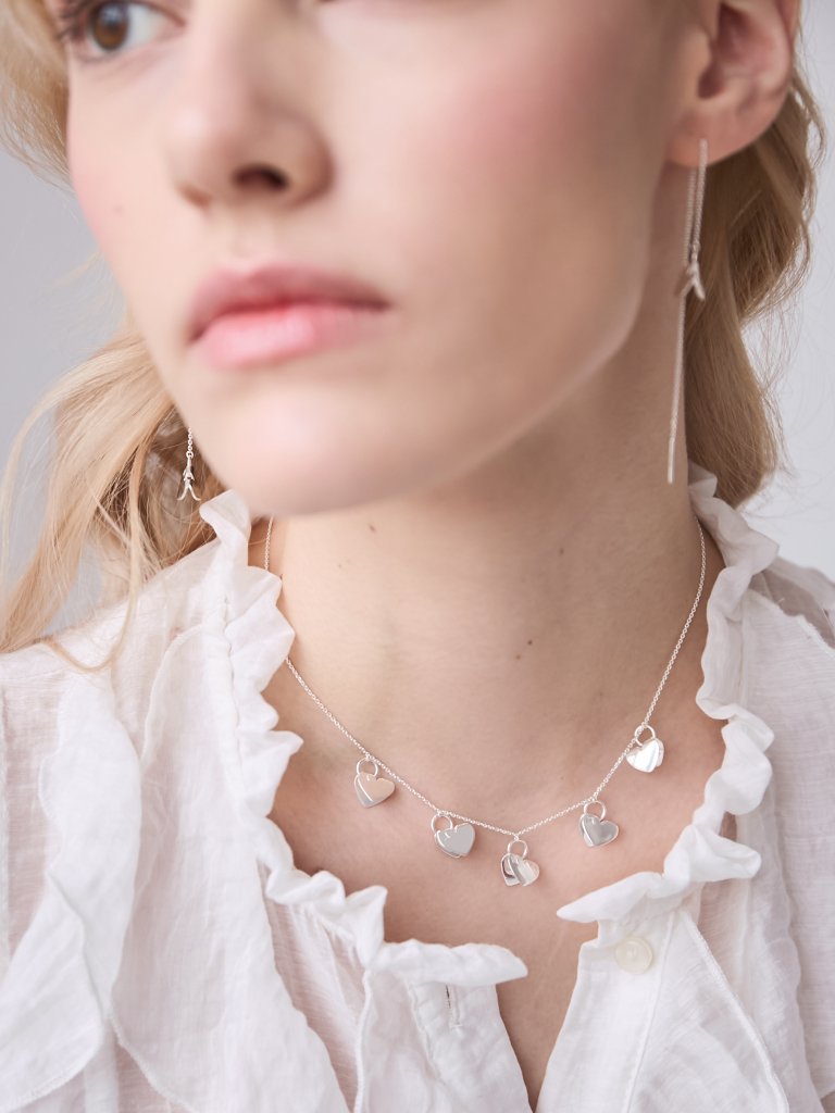 Five Hearts Necklace