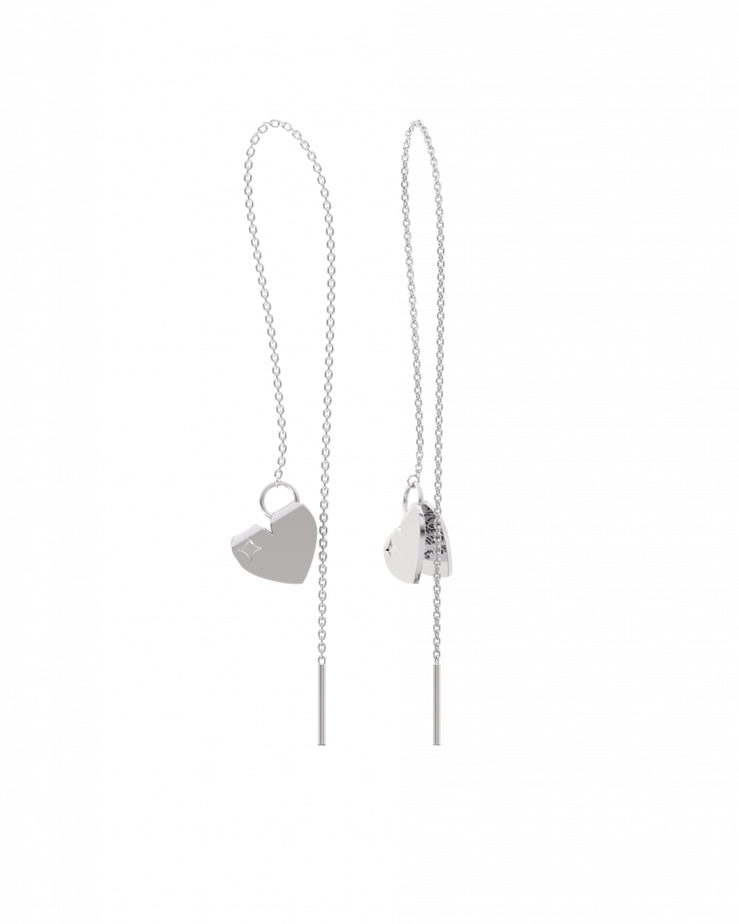 Kolczyki z serduszkami Threader