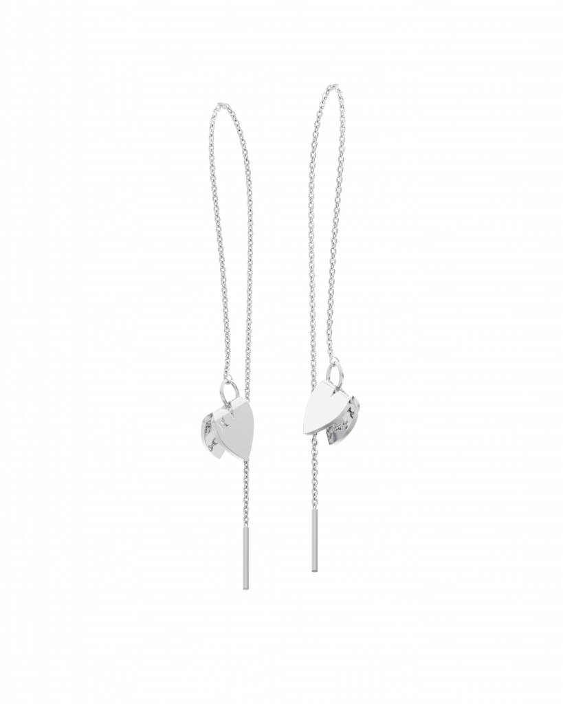 Kolczyki z serduszkami Threader